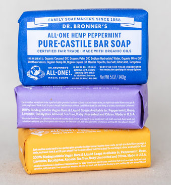 Peppermint Castile Bar Soap | Dr. Bronner's